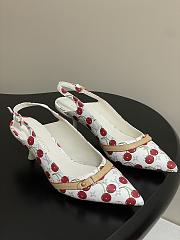 Kitlife Louis Vuitton 6AM Slingback Sandals Cherry White - 1