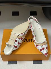 Kitlife Louis Vuitton 6AM Slingback Sandals Cherry White - 5