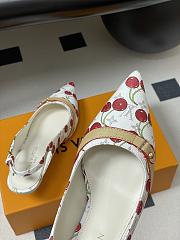 Kitlife Louis Vuitton 6AM Slingback Sandals Cherry White - 3