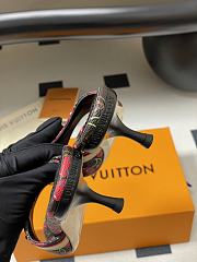 Kitlife Louis Vuitton x TM 6AM Heel Sandals Cherry Brown - 4