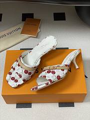 Kitlife Louis Vuitton x TM 6AM Heel Sandals Cherry White - 6