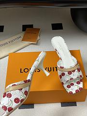 Kitlife Louis Vuitton x TM 6AM Heel Sandals Cherry White - 5