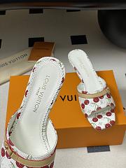 Kitlife Louis Vuitton x TM 6AM Heel Sandals Cherry White - 4