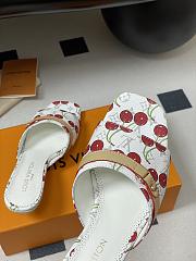 Kitlife Louis Vuitton x TM 6AM Heel Sandals Cherry White - 2