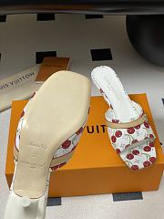 Kitlife Louis Vuitton x TM 6AM Heel Sandals Cherry White - 3