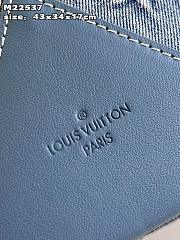Kitlife Louis Vuitton Weekend Tote  Bag Monogram Washed Denim Canvas M22537 43x34x17cm - 3