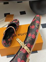 Kitlife Louis Vuitton Romy Ballet Flats Shoes Cherry Brown - 3
