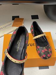 Kitlife Louis Vuitton Romy Ballet Flats Shoes Cherry Brown - 6