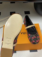 Kitlife Louis Vuitton Romy Ballet Flats Shoes Cherry Brown - 5