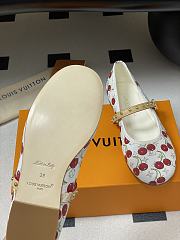 Kitlife Louis Vuitton Romy Ballet Flats Shoes Cherry White - 2