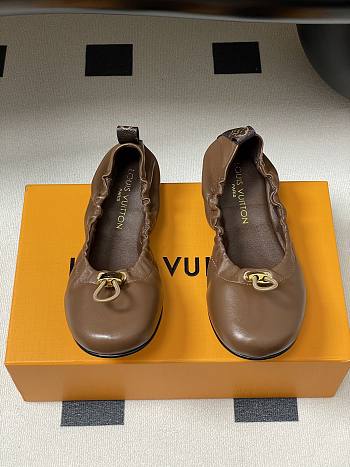 Kitlife Louis Vuitton 25S Nolita Ballet Flat Shoes Brown 