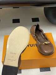 Kitlife Louis Vuitton 25S Nolita Ballet Flat Shoes Brown  - 6