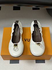 Kitlife Louis Vuitton 25S Nolita Ballet Flat Shoes White - 1