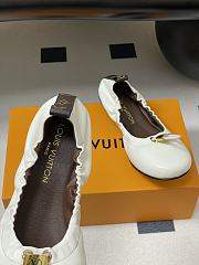 Kitlife Louis Vuitton 25S Nolita Ballet Flat Shoes White - 5