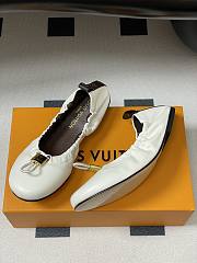 Kitlife Louis Vuitton 25S Nolita Ballet Flat Shoes White - 4