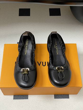 Kitlife Louis Vuitton 25S Nolita Ballet Flat Shoes Black