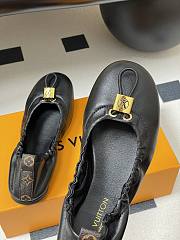 Kitlife Louis Vuitton 25S Nolita Ballet Flat Shoes Black - 5