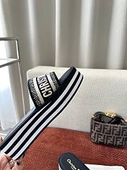 Kitlife Dior Dway Platform Slides Black - 3