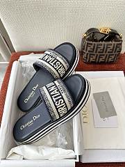 Kitlife Dior Dway Platform Slides Deep Blue - 5