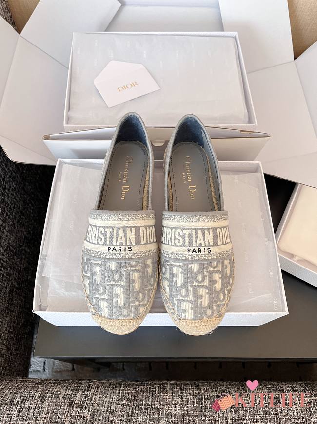 Kitlife Dior Granville Espadrille Grey Oblique - 1