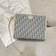 Kitlife Dior 30 Montaigne Clutch White & Light Blue 26x20x5.5cm - 1