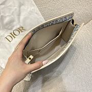 Kitlife Dior 30 Montaigne Clutch White & Light Blue 26x20x5.5cm - 6