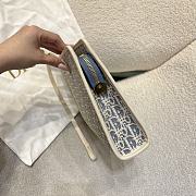 Kitlife Dior 30 Montaigne Clutch White & Light Blue 26x20x5.5cm - 5