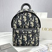 Kitlife Dior Backpack Beige and Blue Oblique 30x42x15cm - 1