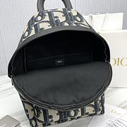 Kitlife Dior Backpack Beige and Blue Oblique 30x42x15cm - 4
