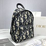 Kitlife Dior Backpack Beige and Blue Oblique 30x42x15cm - 5