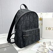 Kitlife Dior Backpack Black Oblique 30x42x15cm - 5