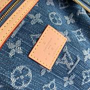 Kitlife Louis Vuitton Keepall Bandoulière Travel Bag Blue Denim Monogram M24315 45x27x20cm - 3