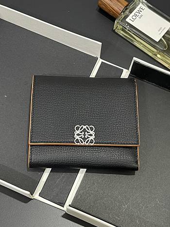 Kitlife Loewe Short Fold Wallet Black 10x11cm