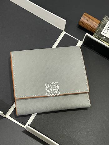 Kitlife Loewe Short Fold Wallet Grey 10x11cm