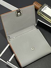 Kitlife Loewe Short Fold Wallet Grey 10x11cm - 2