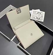 Kitlife Loewe Short Fold Wallet Cream 10x11cm - 3