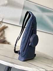 Kitlife Louis Vuitton Duo Slingbag Dark Blue M24467 20x42x6cm - 4