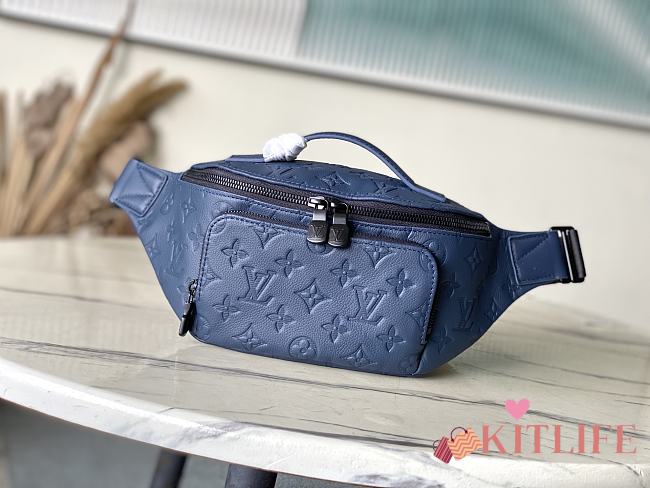 Kitlife Louis Vuitton Rush Waist Bag Dark Blue M25227 30x15x8cm - 1
