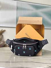 Kitlife Louis Vuitton Waist Bag Black & Gradient Blue M13961 37x14x13cm - 1