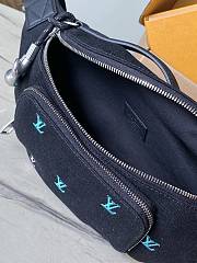 Kitlife Louis Vuitton Waist Bag Black & Gradient Blue M13961 37x14x13cm - 6