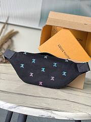 Kitlife Louis Vuitton Waist Bag Black & Gradient Blue M13961 37x14x13cm - 2