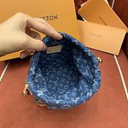 Kitlife Louis Vuitton Nano Noé Bag Blue Monogram Denim M83043 20.5x17.5x9cm - 6