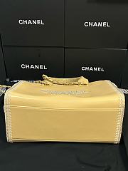 Kitlife Chanel Deauville Shopping Tote Bag Yellow 34cm - 5
