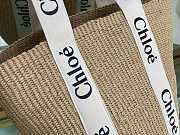 Kitlife Chloe Woody Basket In Natural Fibers White 28x48x28cm - 4
