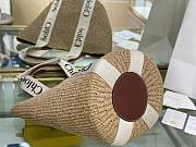Kitlife Chloe Woody Basket In Natural Fibers White 28x48x28cm - 2
