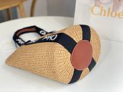 Kitlife Chloe Woody Basket In Natural Fibers Black 28x48x28cm - 5