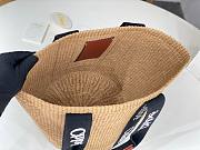 Kitlife Chloe Woody Basket In Natural Fibers Black 28x48x28cm - 2
