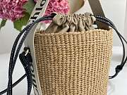 Kitlife Chloe Small Woody Basket Bag White 17x16x16cm - 4