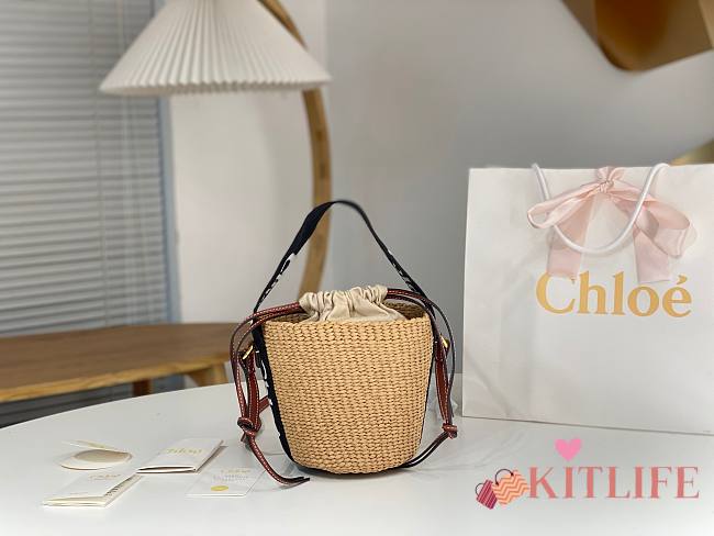 Kitlife Chloe Small Woody Basket Bag Black 17x16x16cm - 1