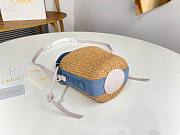 Kitlife Chloe Small Woody Basket Bag Blue 17x16x16cm - 6